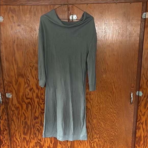 Eileen Fisher Green Long Sleeve Dress - Picture 1 of 1